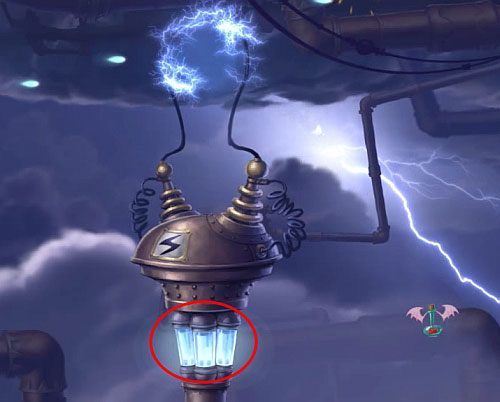 Na końcu poziomu czeka klatka z E - Na skrzydłach burzy (300 L) | Humorzaste Chmury | Rayman Origins - Rayman Origins - poradnik do gry