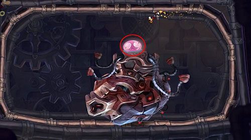 Po zniszczeniu robota wylądujesz na platformie - Odkrycie; Wynoś się! | Humorzaste Chmury | Rayman Origins - Rayman Origins - poradnik do gry