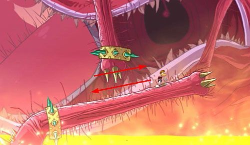 Po chwili ręce znajdą się blisko siebie - Chrapiące Drzewo - Kraina Żywych Umarlaków | Chrapiące Drzewo | Rayman Origins - Rayman Origins - poradnik do gry