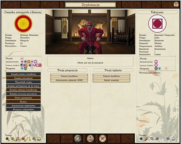 Oferta jest nie do przyjęcia - trzeba będzie pójść na ustępstwa. - Dyplomacja | Mechanizmy rozgrywki | SHOGUN 2 - Zmierzch Samurajów - Total War: SHOGUN 2 - Zmierzch Samurajów - poradnik do gry
