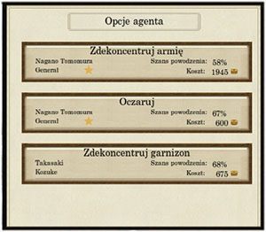 - zdekoncentrowanie uniemożliwia ruch armii w następnej turze - Agenci | Mechanizmy rozgrywki | SHOGUN 2 - Zmierzch Samurajów - Total War: SHOGUN 2 - Zmierzch Samurajów - poradnik do gry