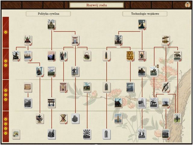 Niestety nie da się opracowywać technologii z obu gałęzi w jednym momencie. - Rozwój państwa (1) | Mechanizmy rozgrywki | SHOGUN 2 - Zmierzch Samurajów - Total War: SHOGUN 2 - Zmierzch Samurajów - poradnik do gry