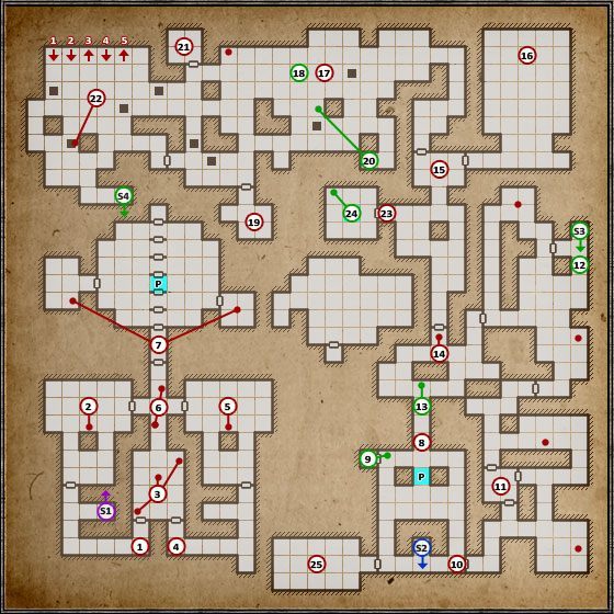 Świątynia Goromorga II to więcej interesujących, ale nieszczególnie wymagających zagadek, za to nowi przeciwnycy jakich tutaj poznasz będą stanowili wystarczające wyzwanie - Poziom 10 - Goromorg Temple II (Świątynia Goromorga II) | Opis przejścia - Legend of Grimrock - poradnik do gry