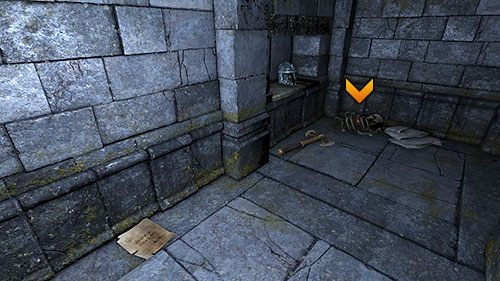 Jak widać Toorum, twardziel, który sam przemierzył taki kawał Góry Grimrock (podczas gdy Ty męczysz się w cztery osoby) w końcu sam ustąpił tym bezlitosnym lochom - Poziom 10 - Goromorg Temple II (Świątynia Goromorga II) | Opis przejścia - Legend of Grimrock - poradnik do gry