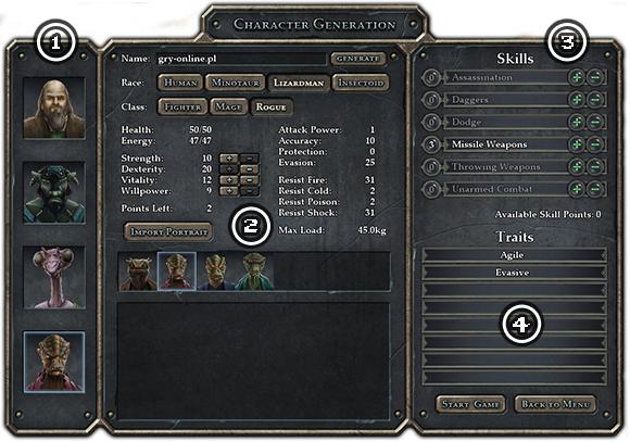 1 - Tryby gry | Podstawy gry | Dragon Age II Dziedzictwo - Legend of Grimrock - poradnik do gry