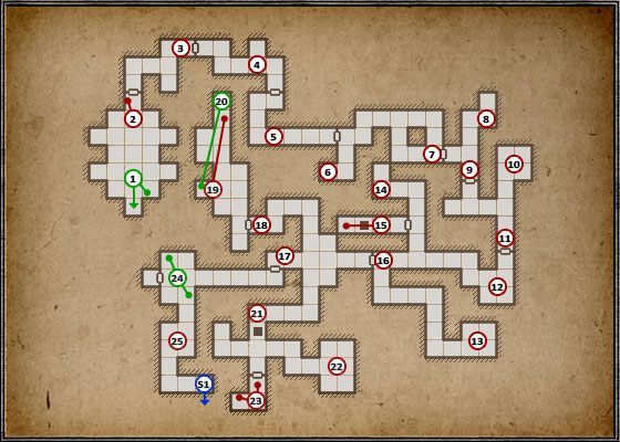 Pierwszy poziom Grimrock jest właściwie wprowadzeniem, mającym na celu zaznajomić Cię z mechaniką gry i przedstawić niektóre niuanse - Poziom 1 - Into The Dark (W Ciemność) | Opis przejścia | Dragon Age II - Legend of Grimrock - poradnik do gry