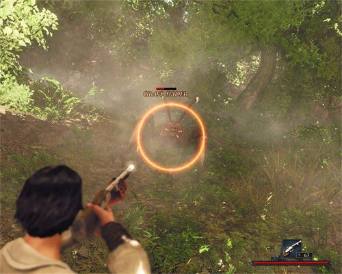 Najskuteczniejsza metoda walki z Mogilnym pająkiem to atak z dystansu połączony z szybką ucieczką. - Splądrowano stary grób | Zadania - Tacarigua | Risen 2 Mroczne Wody - Risen 2: Mroczne wody - poradnik do gry