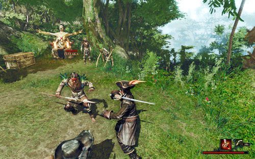 Przyczajony Indianin, ukryty pistolet. - Pozbądź się Potaki | Zadania - Zatoka Marakajów | Risen 2 Mroczne Wody - Risen 2: Mroczne wody - poradnik do gry