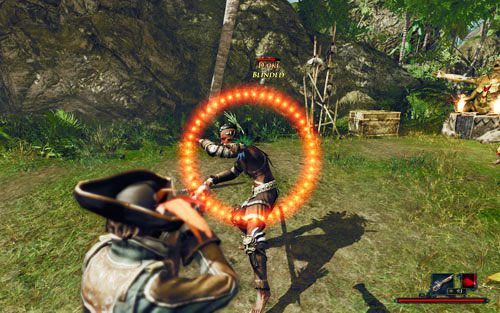 W czasie walki możesz używać broni palnej. - Pozbądź się Daiki | Zadania - Zatoka Marakajów | Risen 2 Mroczne Wody - Risen 2: Mroczne wody - poradnik do gry