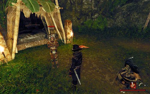 Stery wódz nie będzie zachwycony Twoją wizytą. - Porozmawiaj z chaką Datu | Zadania - Zatoka Marakajów | Risen 2 Mroczne Wody - Risen 2: Mroczne wody - poradnik do gry