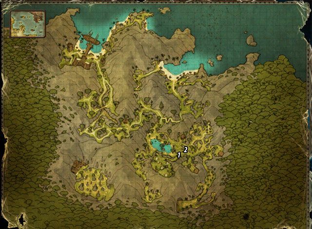 Ten quest jest częścią zadania: Cztery pióra - Czarne pióro | Zadania - Zatoka Marakajów | Risen 2 Mroczne Wody - Risen 2: Mroczne wody - poradnik do gry