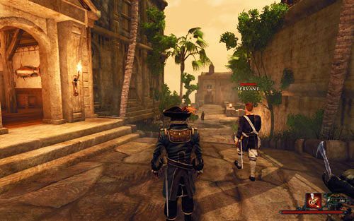 Kolejne z minizadań - łączy się z mininagrodą. - Idź za służącym | Zadania - Caldera 2 | Risen 2 Mroczne Wody - Risen 2: Mroczne wody - poradnik do gry