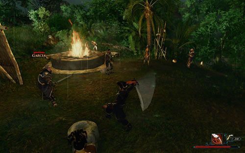Nie ma to jak walka z kilkunastoma przeciwnikami równocześnie. - Chciwy kapitan | Zadania - Caldera 2 | Risen 2 Mroczne Wody - Risen 2: Mroczne wody - poradnik do gry
