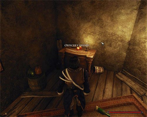 Jedyna dostępna na tym etapie rozgrywki broń leży w Twojej kwaterze. - Uratuj Patty | Zadania - Caldera | Risen 2 Mroczne Wody - Risen 2: Mroczne wody - poradnik do gry