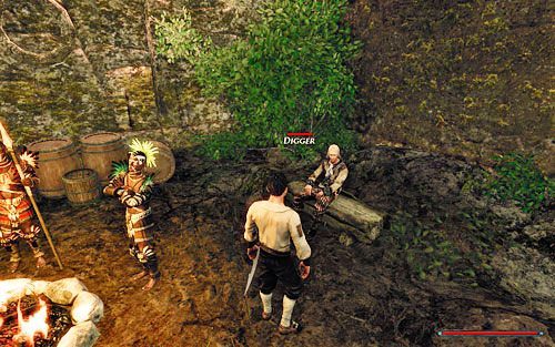 Zastanawiające - gdzie Indianie chowają złoto? - Odwróć uwagę Skinnera | Zadania - Wybrzeże Ostrzy | Risen 2 Mroczne Wody - Risen 2: Mroczne wody - poradnik do gry