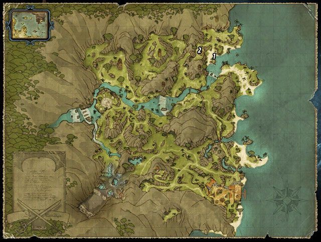 Ten quest jest częścią zadania: Broń Tytanów - Porozmawiaj z piratami na wieży | Zadania - Wybrzeże Ostrzy | Risen 2 - Risen 2: Mroczne wody - poradnik do gry