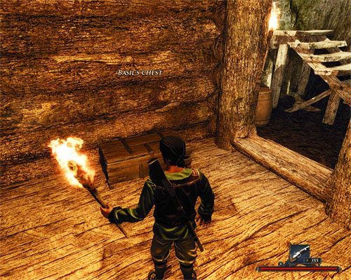 Kufer Bazyla nie jest zamknięty, więc jego opróżnienie nie nastręczy Ci żadnych trudności. - Skrzynia Bazyla | Zadania - Wybrzeże Ostrzy | Risen 2 Mroczne Wody - Risen 2: Mroczne wody - poradnik do gry