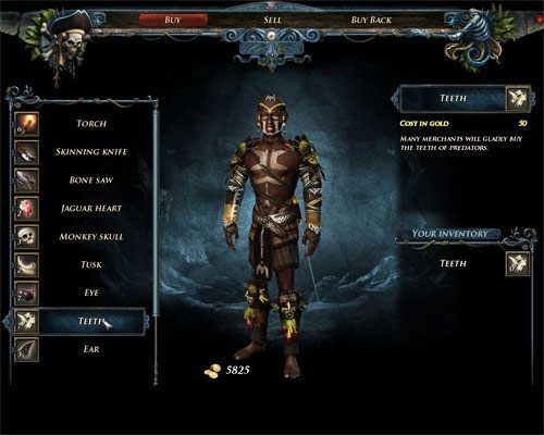 Aż trzy spośród czterech trofeów będziesz mógł nabyć u Ranapiriego. - Trofea | Zadania - Wybrzeże Ostrzy | Risen 2 Mroczne Wody - Risen 2: Mroczne wody - poradnik do gry