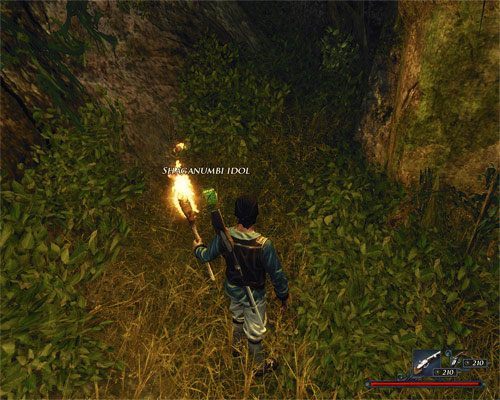 Zasada jest prosta: nie podnoś figurki, dopóki nie wyciągniesz Tahany z więzienia. - Znaleziono bożka Shaganumbi | Zadania - Wybrzeże Ostrzy | Risen 2 Mroczne Wody - Risen 2: Mroczne wody - poradnik do gry
