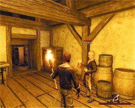 Alister [#1] - Główny lokator drugiego piętra tawerny Berbelucha, gdzie zlokalizowana jest gorzelnia - Tacarigua | Trenerzy | Risen 2 Mroczne Wody - Risen 2: Mroczne wody - poradnik do gry