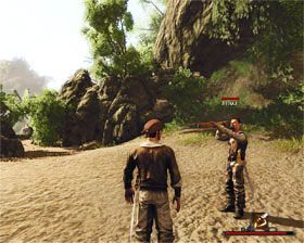 Blake [#3] - pirat pod rozkazami kapitana Stalowobrodego, który pełni wartę przy wschodnim wejściu do pirackiej osady - Tacarigua | Trenerzy | Risen 2 Mroczne Wody - Risen 2: Mroczne wody - poradnik do gry