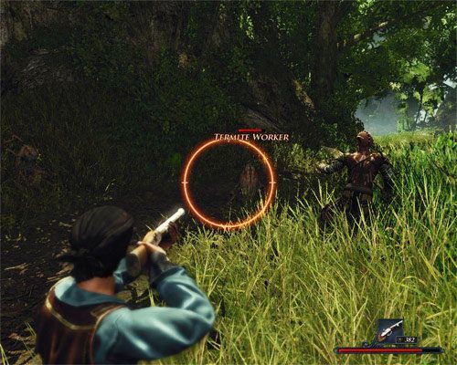 Ranapiri chętnie pomoże Ci w walce z termitami. - Idź za Ranapirim w głąb lądu | Zadania - Wybrzeże Ostrzy | Risen 2 Mroczne Wody - Risen 2: Mroczne wody - poradnik do gry