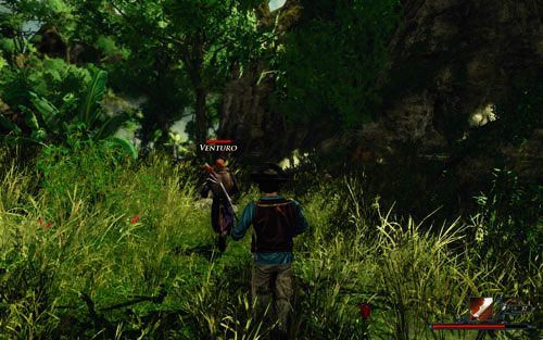 Po drodze rozglądaj się za zwierzętami - Venturo pomoże Ci w ich eliminacji. - Idź za Venturem do miasta | Zadania - Wybrzeże Ostrzy | Risen 2 Mroczne Wody - Risen 2: Mroczne wody - poradnik do gry