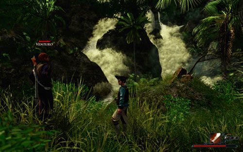 Venturo czai się pod wioską Indian. - Pomoc w walce z Wroną | Zadania - Wybrzeże Ostrzy | Risen 2 Mroczne Wody - Risen 2: Mroczne wody - poradnik do gry