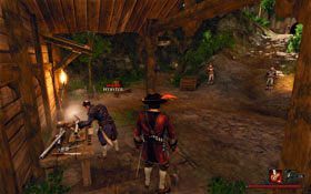 Webster [#5] - dobrotliwy wytwórca pistoletów chętnie sprzeda Ci nieco amunicji oraz część ze swoich wytworów - Wybrzeże ostrzy | Handlarze | Risen 2 Mroczne Wody - Risen 2: Mroczne wody - poradnik do gry