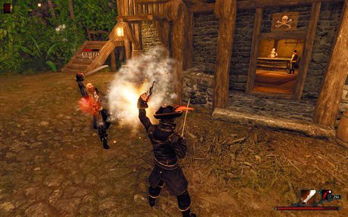 Powyższe zasady na ogół sprawdzają się zarówno w starciu z ludźmi, jak i zwierzętami - Broń palna | System walki | Risen 2 Mroczne Wody - Risen 2: Mroczne wody - poradnik do gry