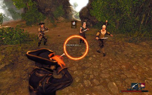Również rzucanie wszelkiej maści bombami i beczkami z prochem nie zdaje egzaminu - Voodoo i inne | System walki | Risen 2 Mroczne Wody - Risen 2: Mroczne wody - poradnik do gry