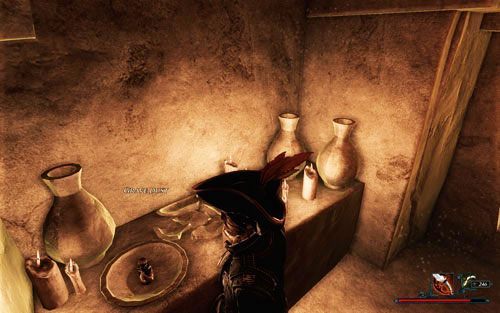 Cmentarny pył znajdziesz w domkach, a nie przy grobach. - Artefakt Stalowobrodego (2) | Zadania - Wybrzeże Ostrzy | Risen 2 Mroczne Wody - Risen 2: Mroczne wody - poradnik do gry