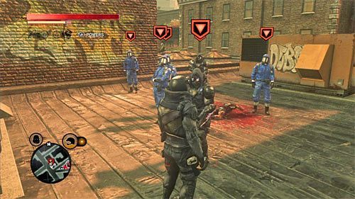 Oddział możesz odnaleźć na jednej z niższych partii dachu budynku - Czerwona strefa (Red Zone) (2) | Sekrety w Prototype 2 - Prototype 2 - poradnik do gry