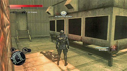 Ciało możesz odnaleźć na dachu i jest ono schowane za pracującymi klimatyzatorami - Czerwona strefa (Red Zone) (1) | Sekrety w Prototype 2 - Prototype 2 - poradnik do gry