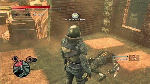 Ciało możesz odnaleźć w zrujnowanej części budynku i żeby się do niego przedostać musisz podlecieć do budynku od północnej strony - Czerwona strefa (Red Zone) (1) | Sekrety w Prototype 2 - Prototype 2 - poradnik do gry