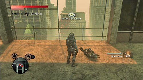 Ciało możesz odnaleźć na jednym z pięter budynku - Czerwona strefa (Red Zone) (1) | Sekrety w Prototype 2 - Prototype 2 - poradnik do gry