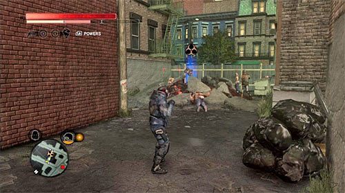 Legowisko możesz odnaleźć w alejce pomiędzy budynkami - Zielona strefa (Green Zone) (2) | Sekrety w Prototype 2 - Prototype 2 - poradnik do gry