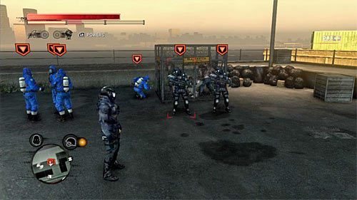 Oddział możesz odnaleźć przy klatce, w której przetrzymywani są zainfekowani osobnicy, niedaleko wody - Zielona strefa (Green Zone) (2) | Sekrety w Prototype 2 - Prototype 2 - poradnik do gry