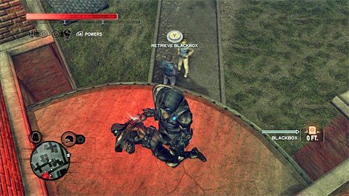 Ciało możesz odnaleźć na niewielkim balkoniku znajdującym się nad wejściem do budynku - Żółta strefa (Yellow Zone) | Sekrety w Prototype 2 - Prototype 2 - poradnik do gry