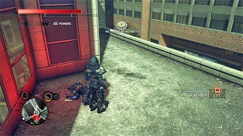 Ciało możesz odnaleźć na jednym z niższych balkoników budynku - Żółta strefa (Yellow Zone) | Sekrety w Prototype 2 - Prototype 2 - poradnik do gry