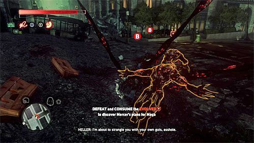 Przywiązuj dużą uwagę do unikania ataków wrogów i zawsze skupiaj się na zadawaniu obrażeń jednemu wybranemu przeciwnikowi - 29 - Lost in the System | Główny wątek fabularny Prototype 2 - Prototype 2 - poradnik do gry