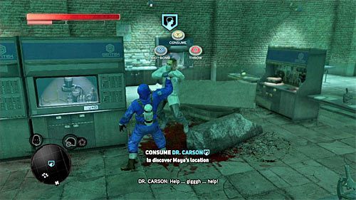 Ruszaj po schodach na górę, korzystając ze skanera dłoni w lokacji [435, 262] - 29 - Lost in the System | Główny wątek fabularny Prototype 2 - Prototype 2 - poradnik do gry