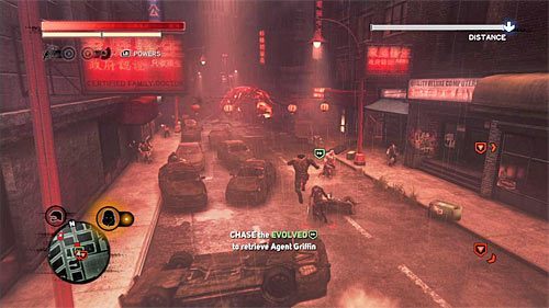 W trakcie pościgu za przeciwnikiem przetrzymującym zakładnika ignoruj pojawiające się w okolicy hydry, bo nie musisz z nimi walczyć - 27 - Divine Intevention | Główny wątek fabularny Prototype 2 - Prototype 2 - poradnik do gry