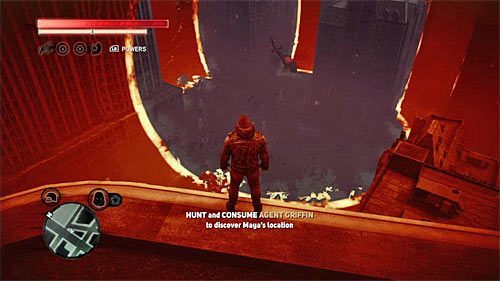 Jak zapewne pamiętasz polowanie najlepiej jest rozpocząć od przedostania się na dach jednego z najwyżej położonych budynków w okolicy - 27 - Divine Intevention | Główny wątek fabularny Prototype 2 - Prototype 2 - poradnik do gry