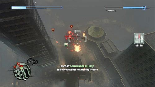 Główna bitwa rozegra się przy drodze prowadzącej do bazy wojskowej (powyższy screen) - 26 - Fly in the Ointment | Główny wątek fabularny Prototype 2 - Prototype 2 - poradnik do gry