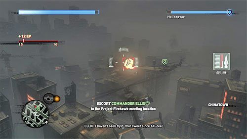 Nie zrażaj się jeśli nie zdążysz z wypełnieniem bonusowego wyzwania w trakcie bitwy z pierwszą grupą ptaków, bo w dalszej części przelotu czekają Cię kolejne walki z latającymi kreaturami - 26 - Fly in the Ointment | Główny wątek fabularny Prototype 2 - Prototype 2 - poradnik do gry