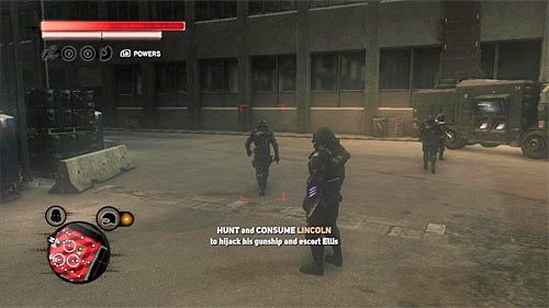 W zależności od upodobań możesz zaatakować Lincolna, bądź też pozostać w ukryciu i wyczekiwać momentu aż zniknie on z pola widzenia innych osób - 26 - Fly in the Ointment | Główny wątek fabularny Prototype 2 - Prototype 2 - poradnik do gry