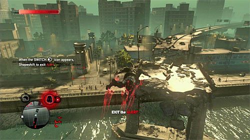 Końcówka tej misji to ucieczka przed pościgiem składającym się głównie z dwóch śmigłowców Blackwatch - 3 - The Strong Survive | Główny wątek fabularny Prototype 2 - Prototype 2 - poradnik do gry