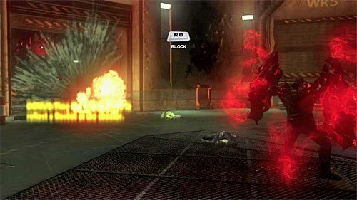 Zakończ ten pojedynek wchłaniając bossa (przycisk B), co zostanie nagrodzone odblokowaniem możliwości korzystania z tarczy (Shield) - 7 - Feeding Time | Główny wątek fabularny Prototype 2 - Prototype 2 - poradnik do gry