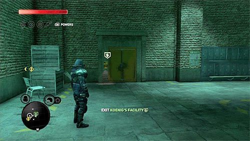 Ruszaj w stronę wyjścia znajdującego się w lokacji [318, 1484], pamiętając o unikaniu pozostawania w zasięgu detektora wirusów - 10 - The Mad Scientist | Główny wątek fabularny Prototype 2 - Prototype 2 - poradnik do gry